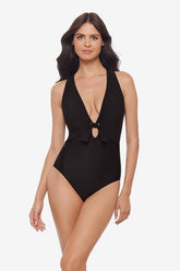 Magicsuit Solid Halle One Piece Swimsuit Black | Miraclesuit