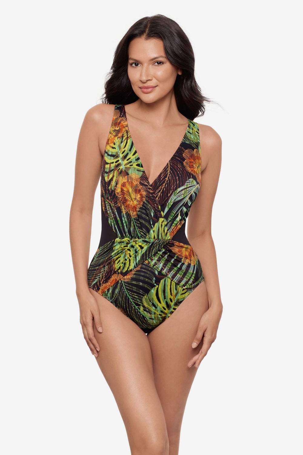 Ibiza One Piece in Sunset Islet Black/Multi | Miraclesuit