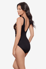 Charmer One Piece in Raya De Safari Black/Brown | Miraclesuit
