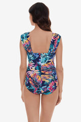 Natalie One Piece in Belize Navy/Multi | Miraclesuit