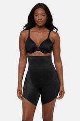 Showstopped High Waist Slanted Hem Shaping Short Black | Miraclesuit