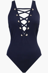 Amoressa Lace Up One Piece New Moon | Miraclesuit
