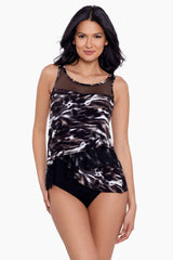 Tempest Mirage Tankini Top DD-Cup Black/Brown | Miraclesuit