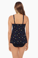 Spotted Surplice Tankini D-DDD Cup Multi | Miraclesuit
