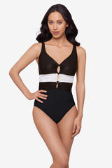 Magicsuit Block Party Alice One Piece Swimsuit Black | Miraclesuit