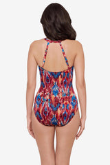 Wrapsody One Piece Swimsuit in Ikat Dorado Multi | Miraclesuit