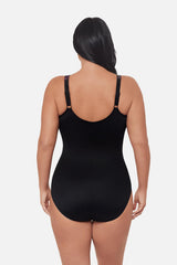 Plus Size Oceanus One Piece Swimsuit in Light Show Black/Multi | Miraclesuit