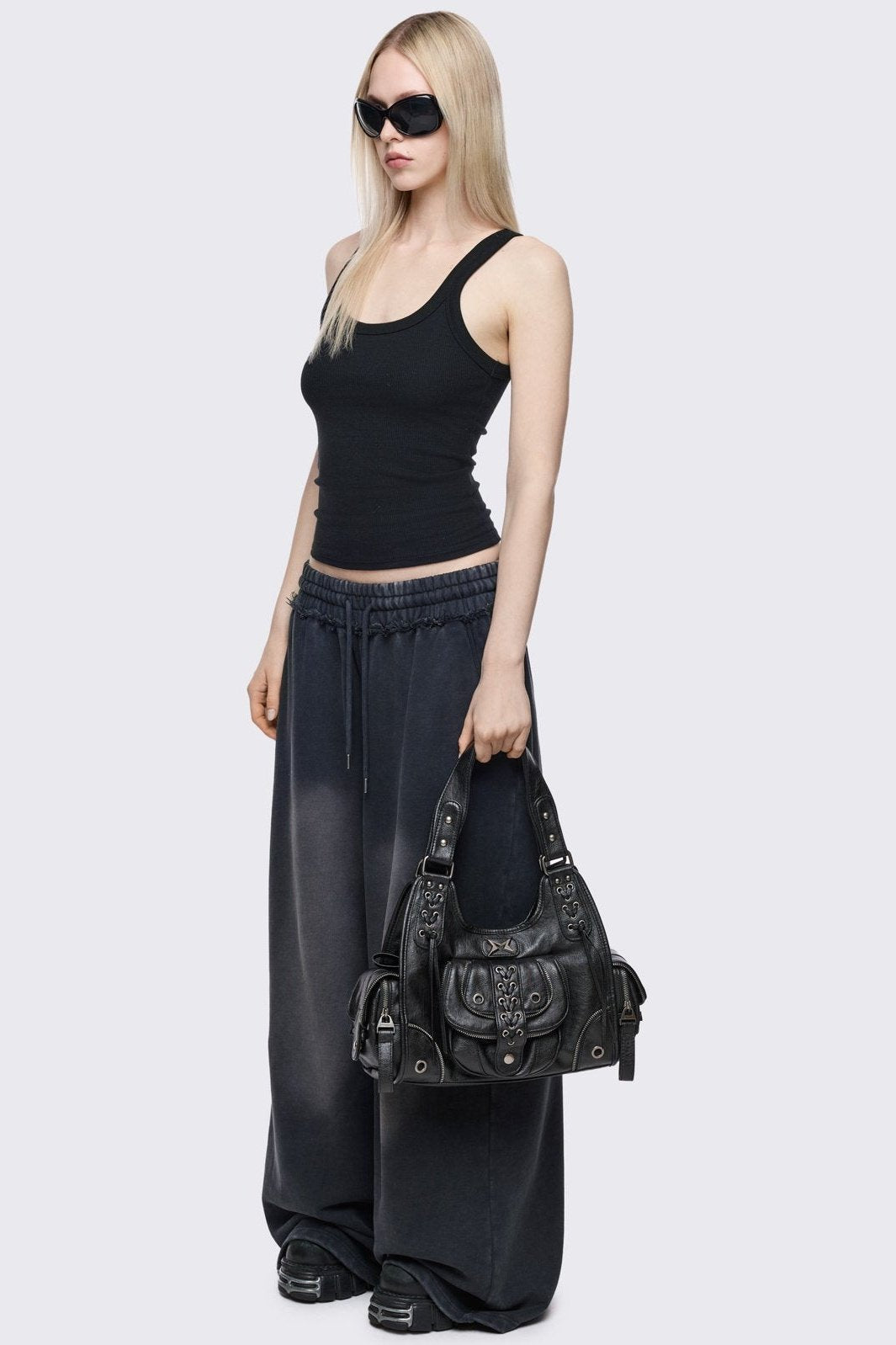 Minga London Jules Faux Leather Shoulder Bag