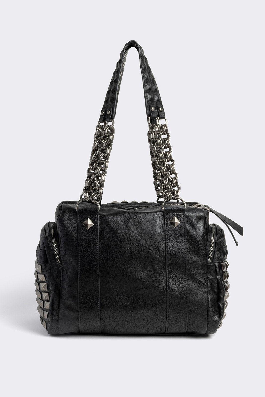 Minga London Ruthless Studded Faux Leather Shoulder Bag