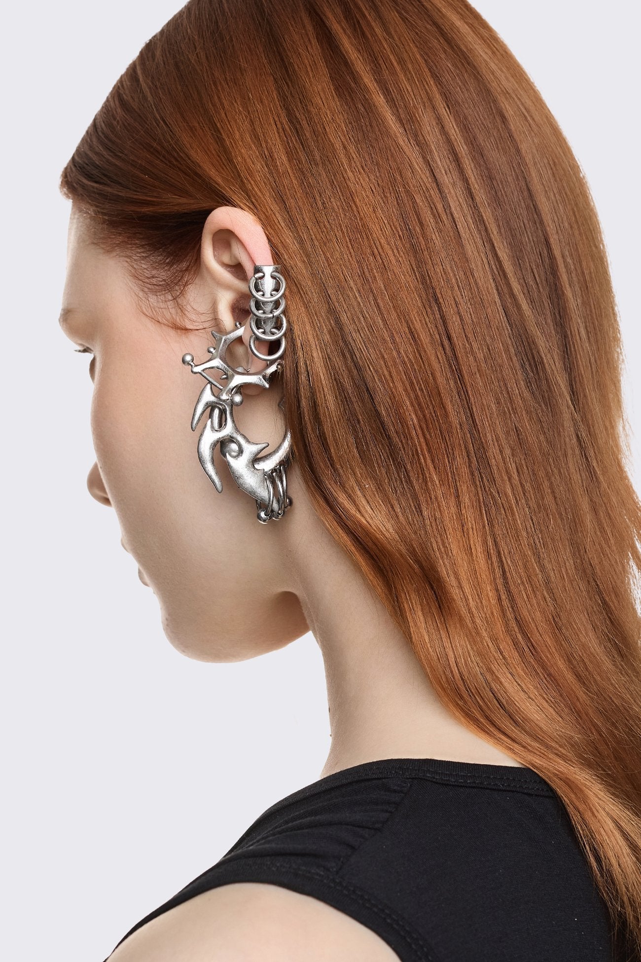 Minga London Dark Tribal Earring Set