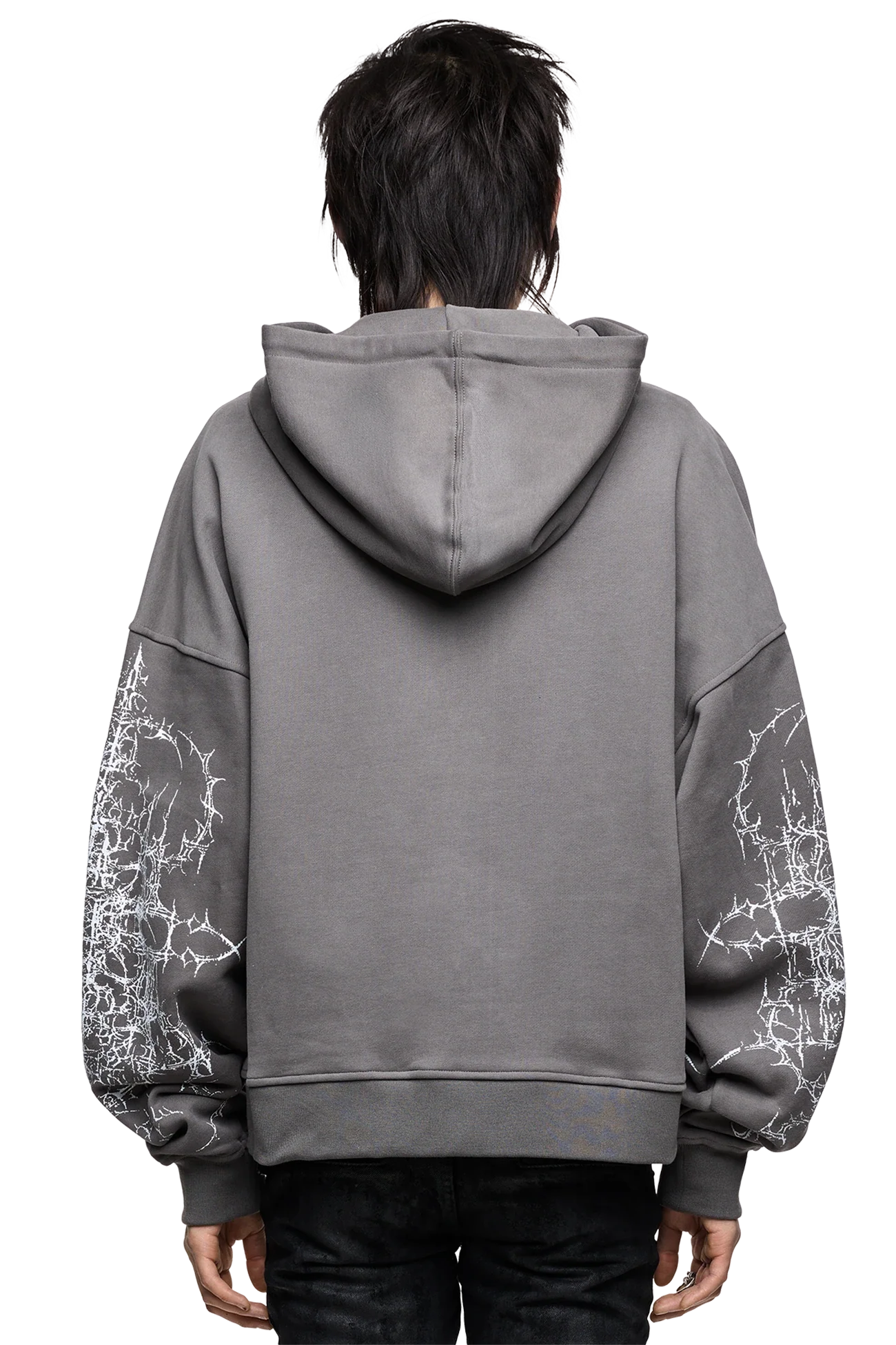 Minga London Ascension Grey Zip Up Hoodie