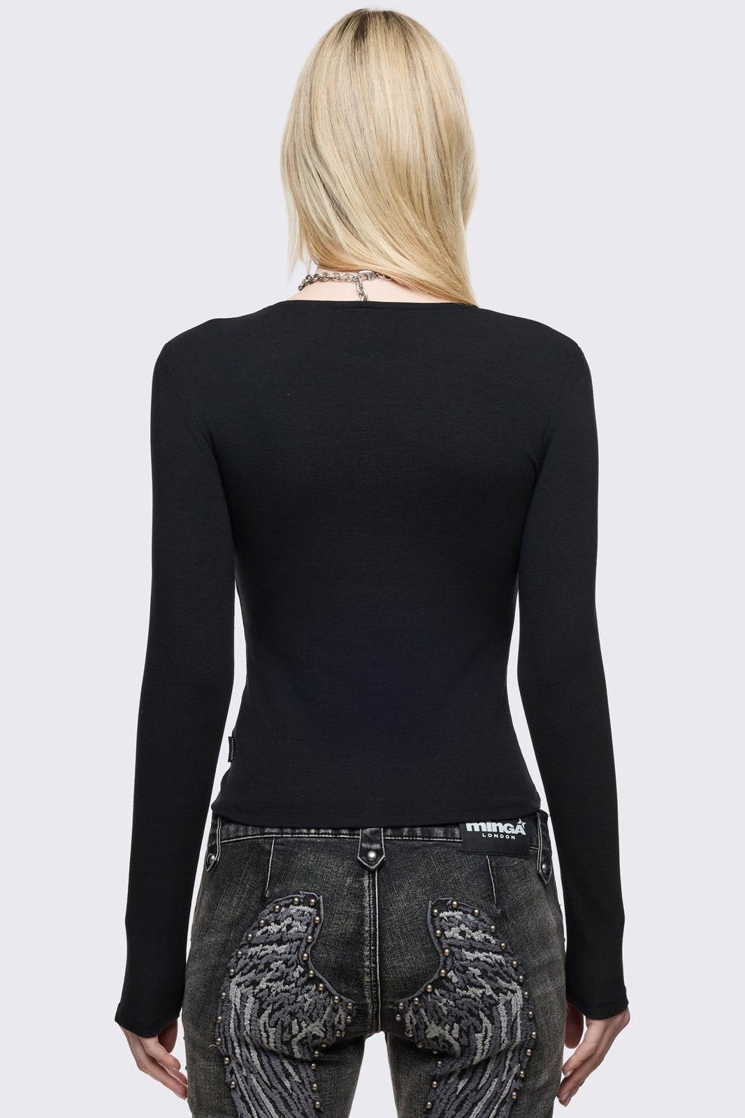 Minga London Damned Black Top