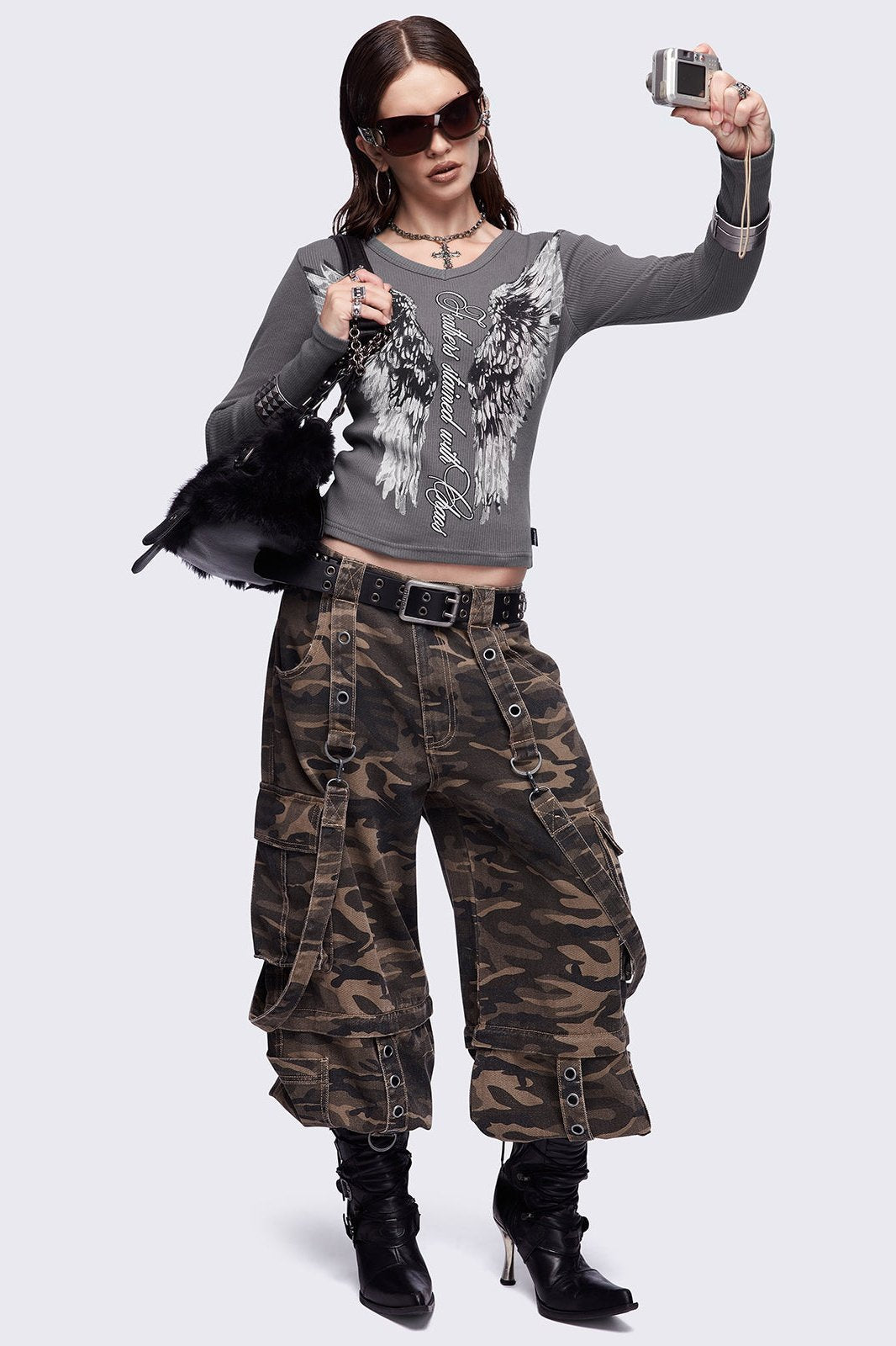 Minga London Feathers Stained Top
