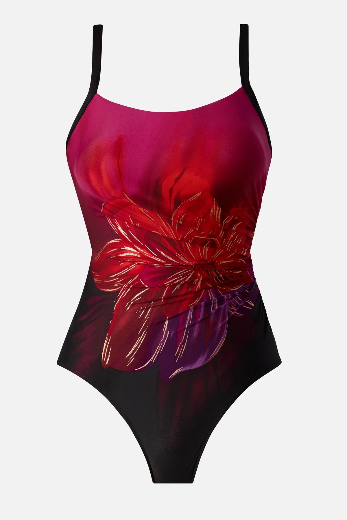 Starr One Piece in Petali Rosa Black/Multi | Miraclesuit