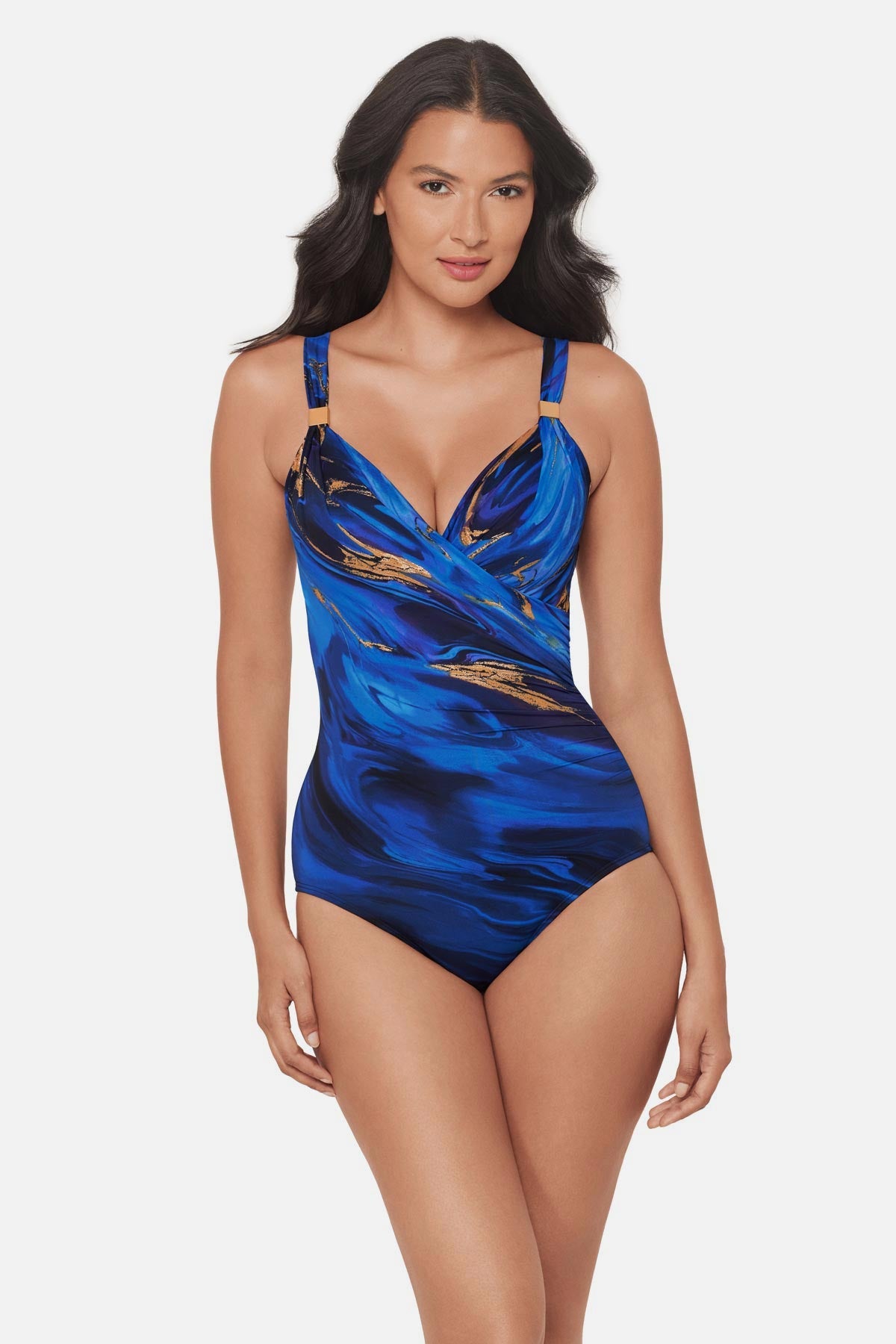 Siren One Piece in Stellar Nova Blue/Multi | Miraclesuit