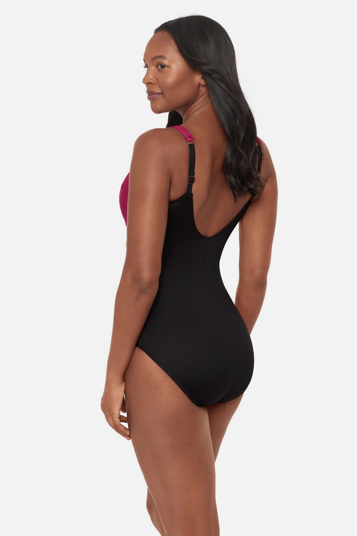 Siren One Piece in Petali Rosa Black/Multi | Miraclesuit