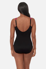 Siren One Piece in Petali Rosa Black/Multi | Miraclesuit
