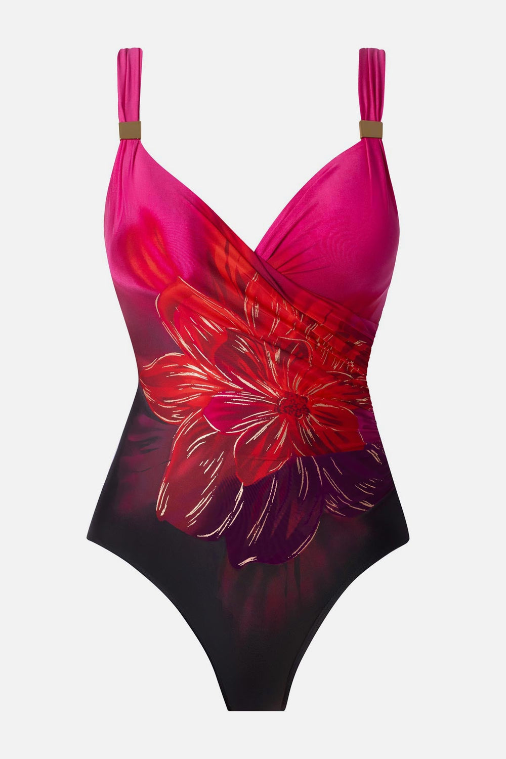 Siren One Piece in Petali Rosa Black/Multi | Miraclesuit