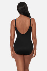 Oceanus One Piece in Secret Garden Black/Multi | Miraclesuit