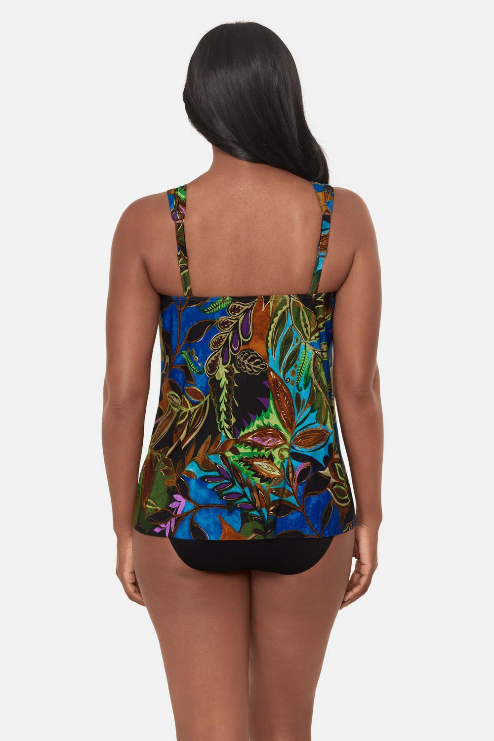 Dazzle Tankini Top in Amazonia Blue/Multi | Miraclesuit