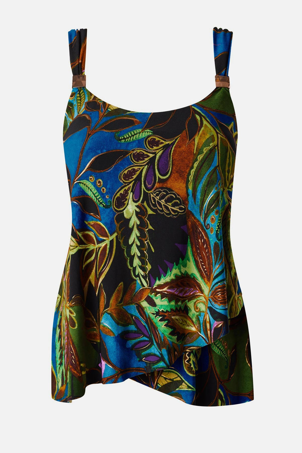 Dazzle Tankini Top in Amazonia Blue/Multi | Miraclesuit