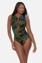 Swizzle One Piece in Amazonia Blue/Multi | Miraclesuit