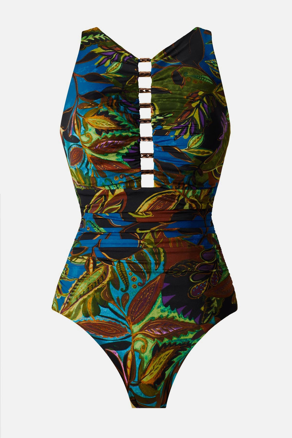 Swizzle One Piece in Amazonia Blue/Multi | Miraclesuit