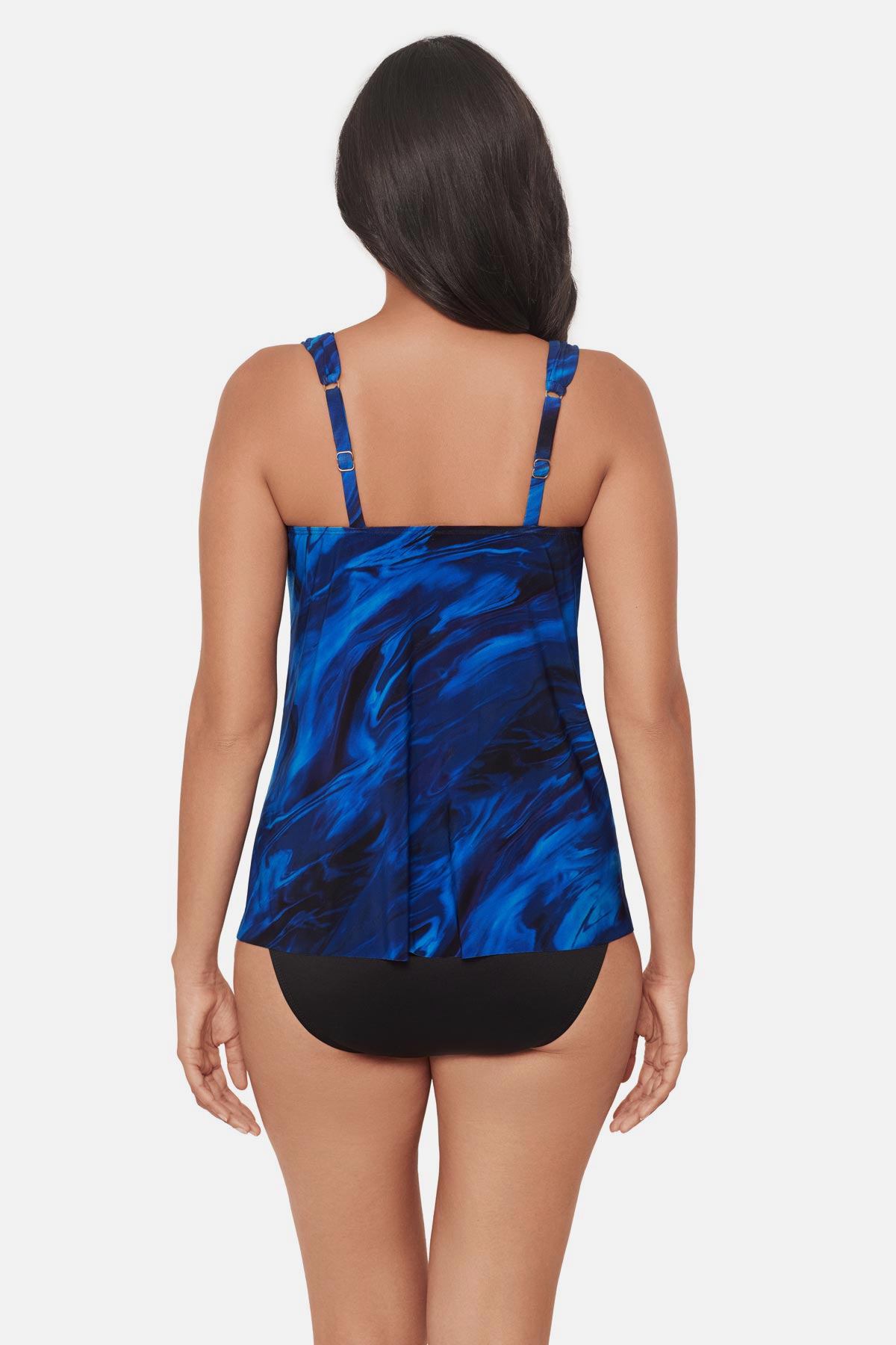 Dazzle Tankini Top in Stellar Nova Blue/Multi | Miraclesuit