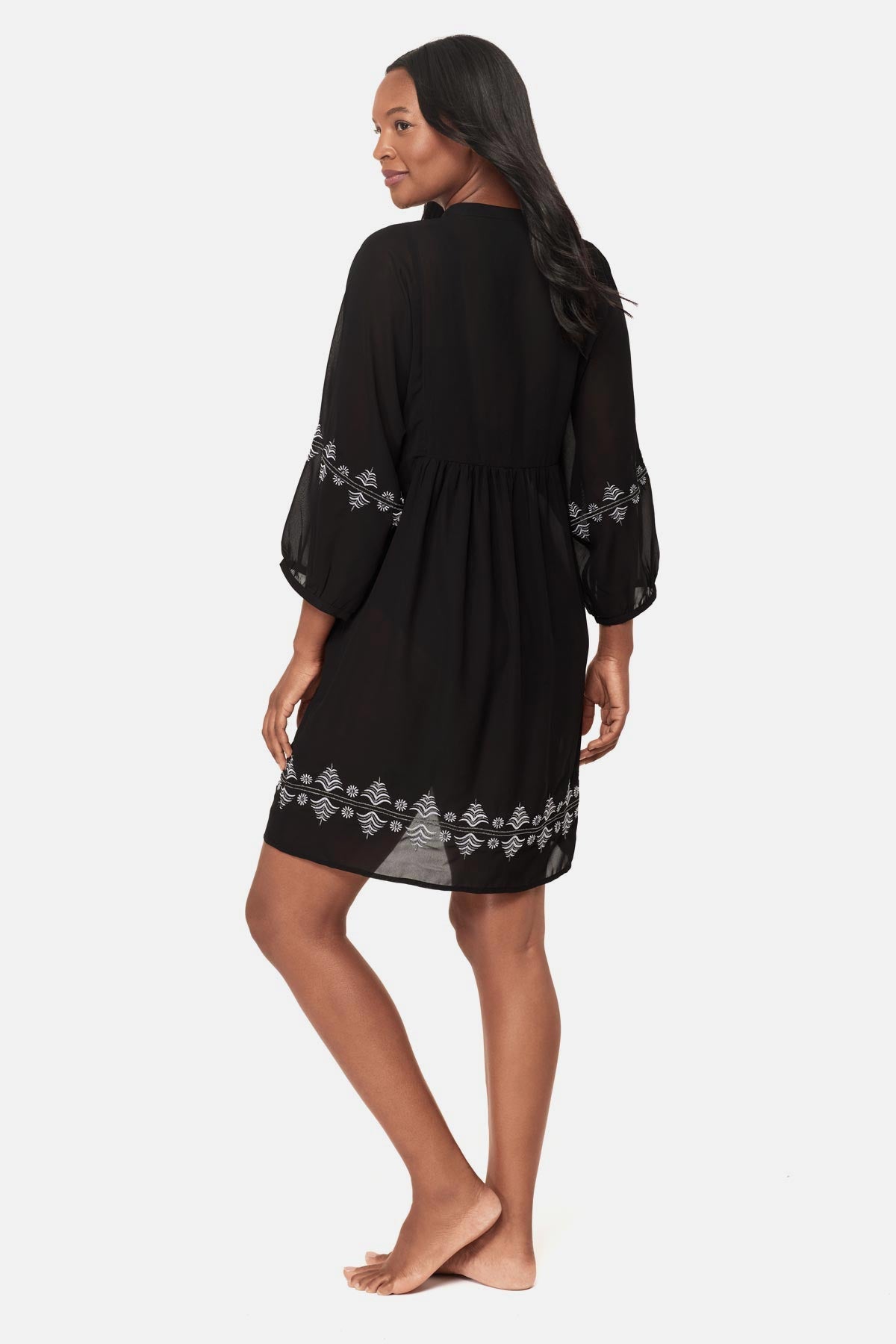 Beach Dress Cover Up in Elysium Black/White | Miraclesuit
