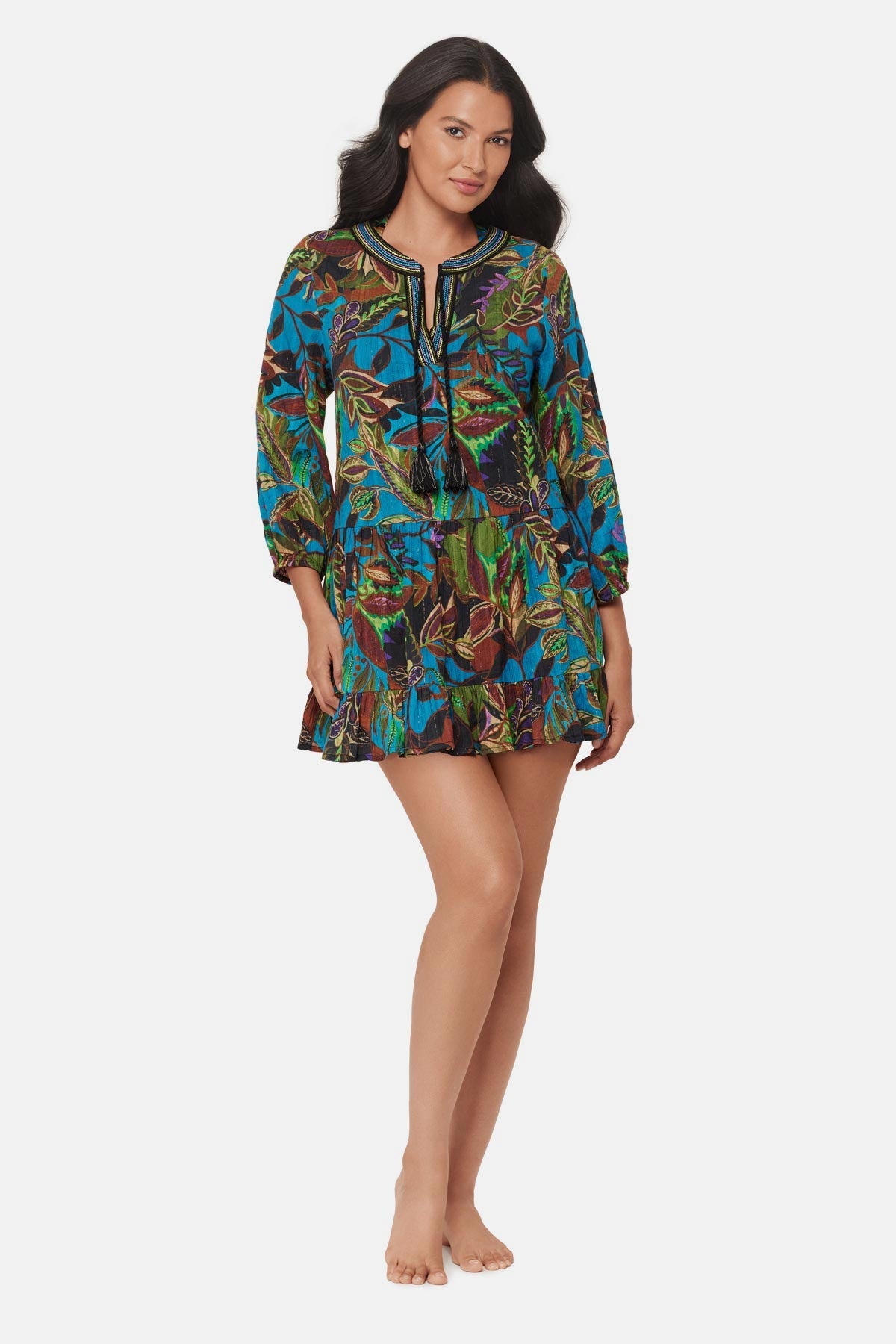 Beach Dress in Amazonia Blue/Multi | Miraclesuit