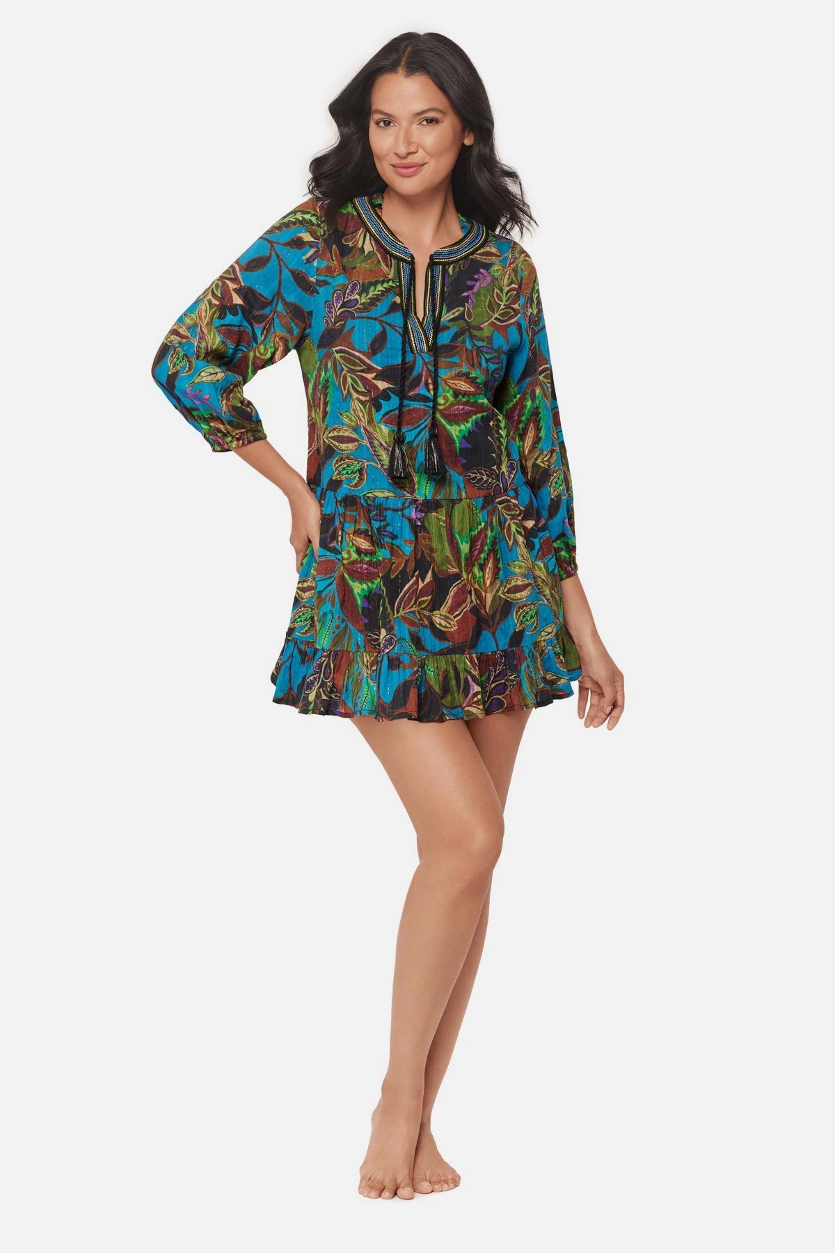 Beach Dress in Amazonia Blue/Multi | Miraclesuit