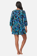 Beach Dress Cover Up in Secret Garden Black/Multi | Miraclesuit