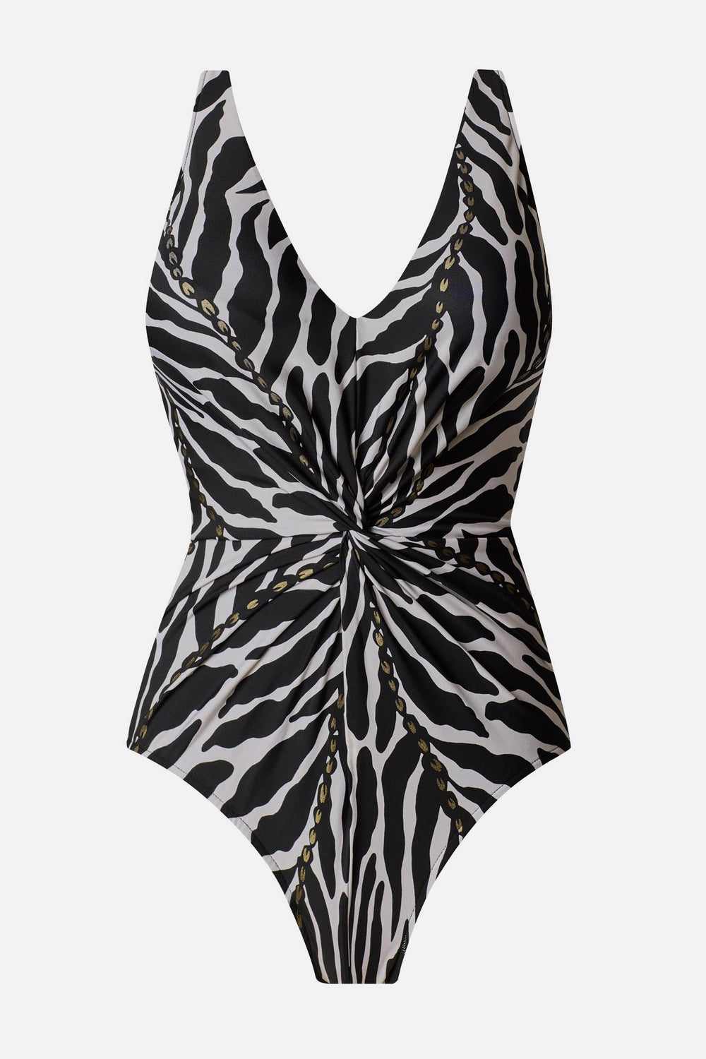 Magicsuit Drew One Piece in Sand Tracks Black/White | Miraclesuit