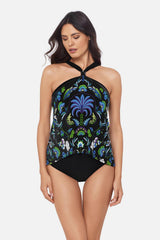 Magicsuit Faye Tankini Top in Taj Mahal Black/Multi | Miraclesuit