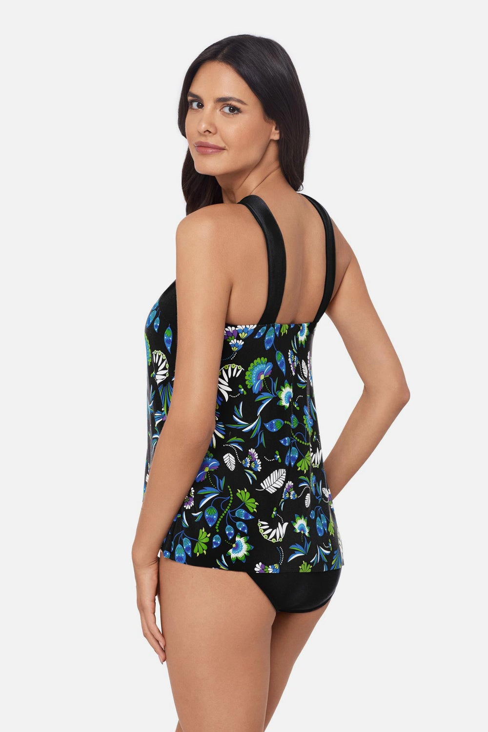 Magicsuit Faye Tankini Top in Taj Mahal Black/Multi | Miraclesuit