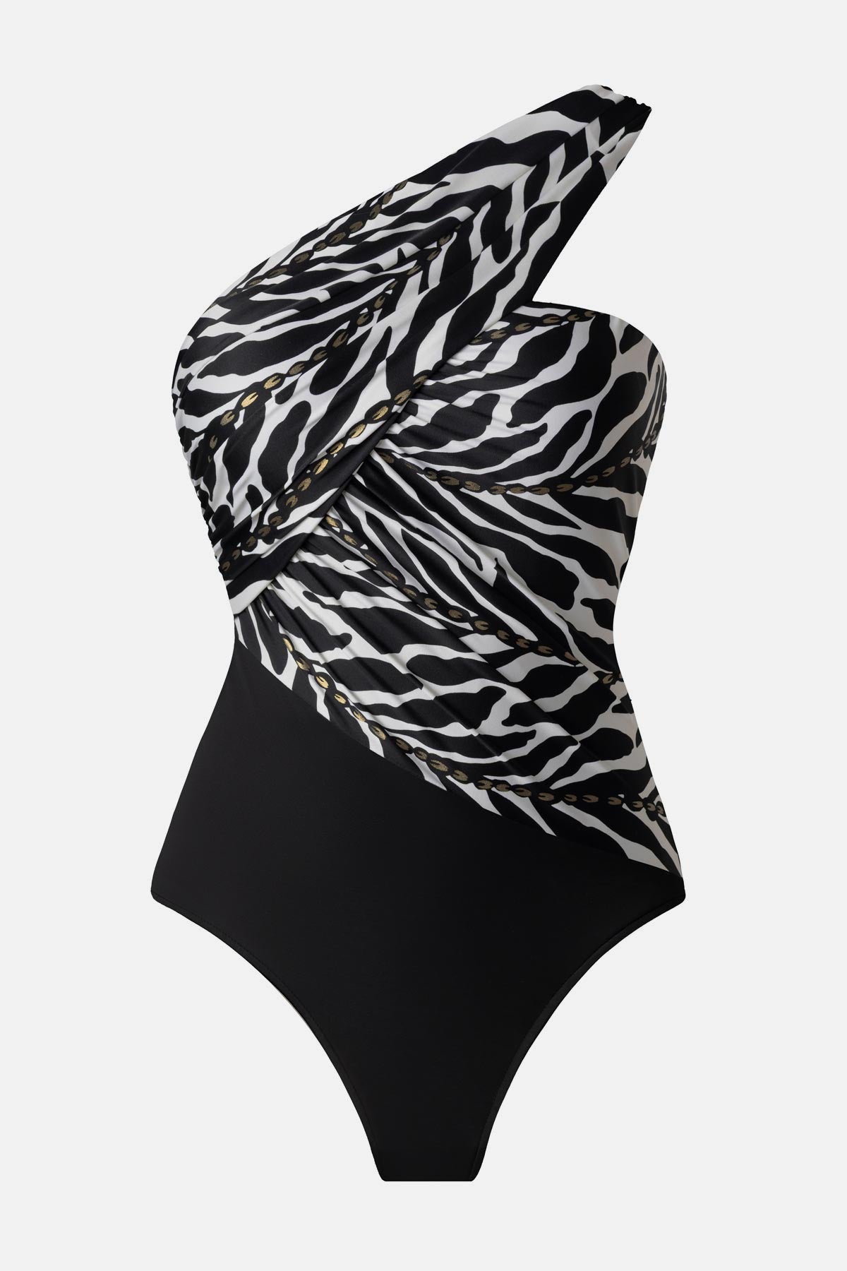 Magicsuit Goddess One Piece in Sand Tracks Black/White | Miraclesuit