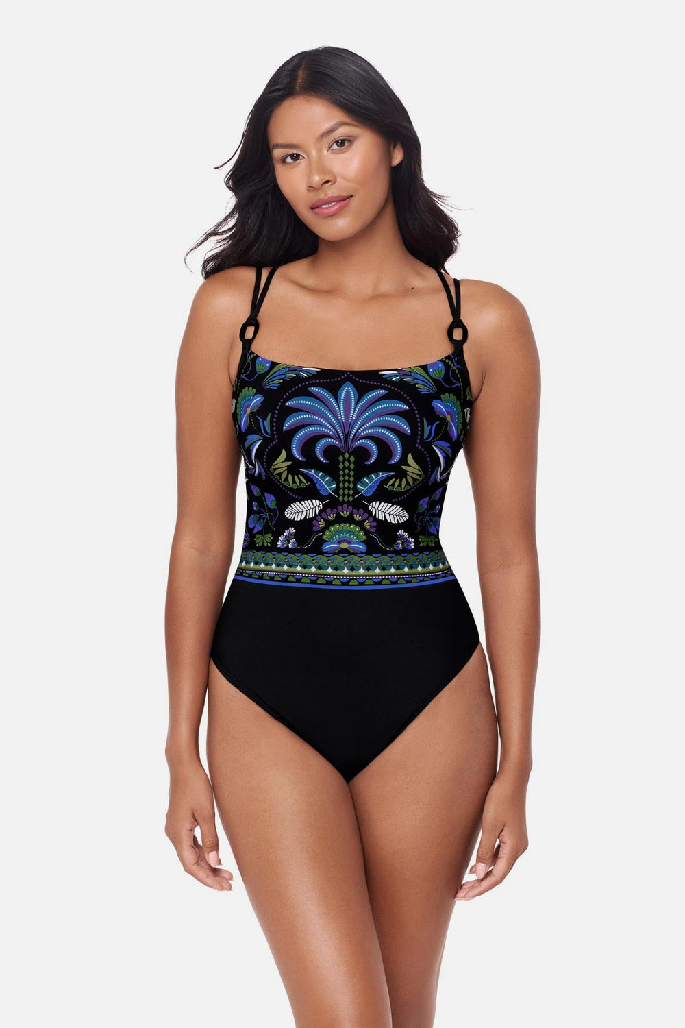 Magicsuit Georgie One Piece in Taj Mahal Black/Multi | Miraclesuit