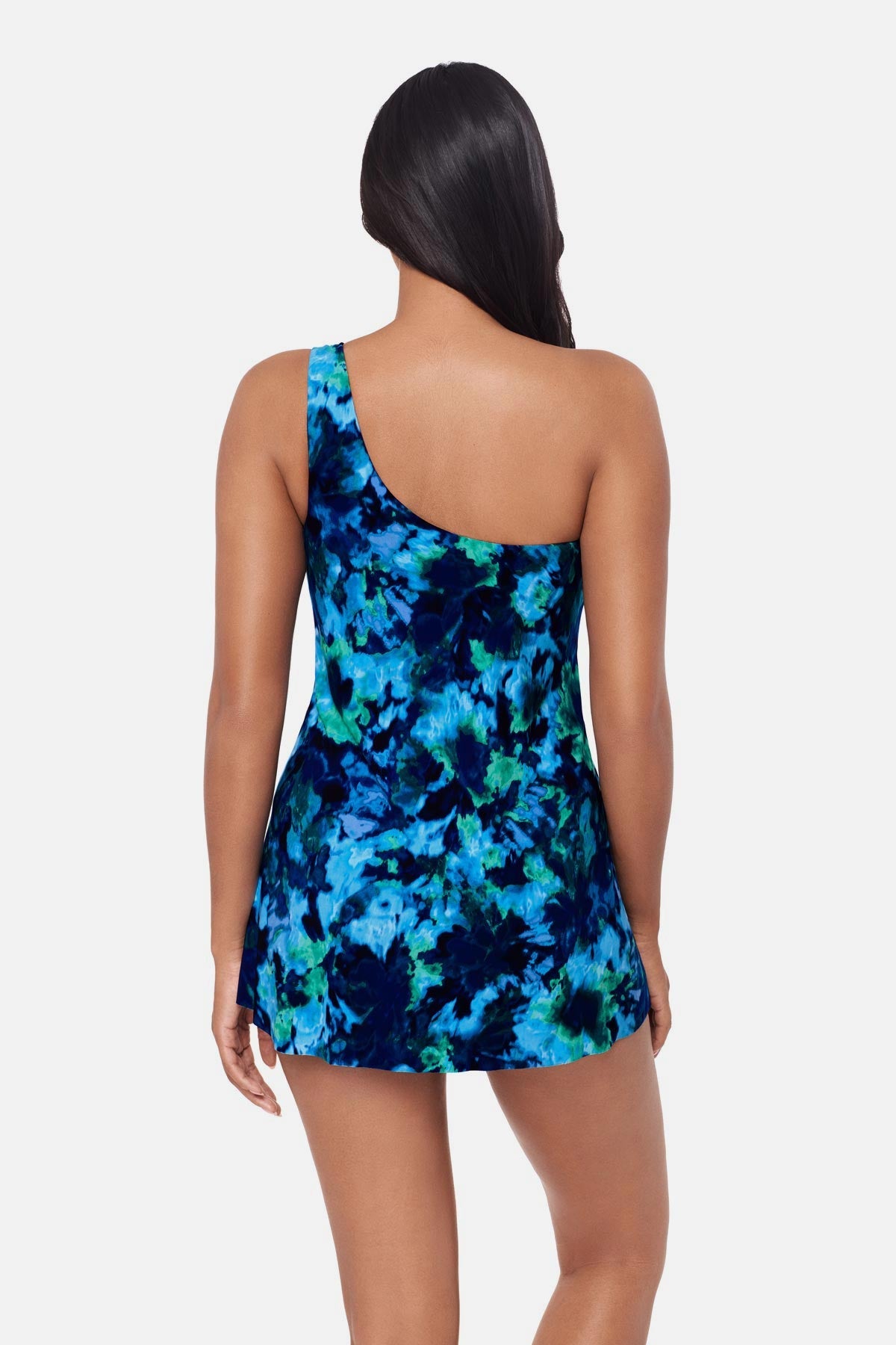 Magicsuit Amal Swim Dress in Mashup Blue/Multi | Miraclesuit