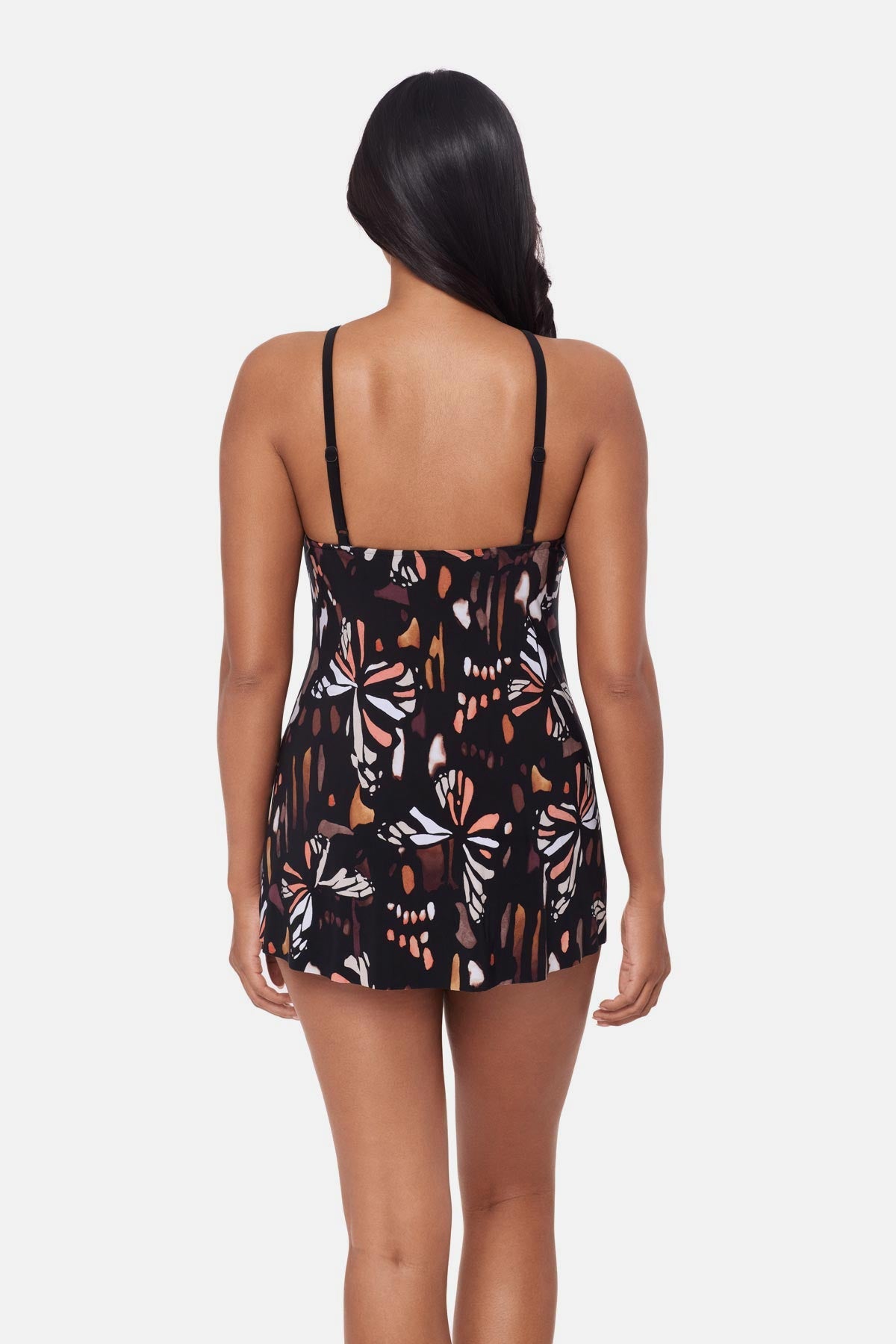 Magicsuit Parker Swim Dress in Chrysalis Black/Multi | Miraclesuit