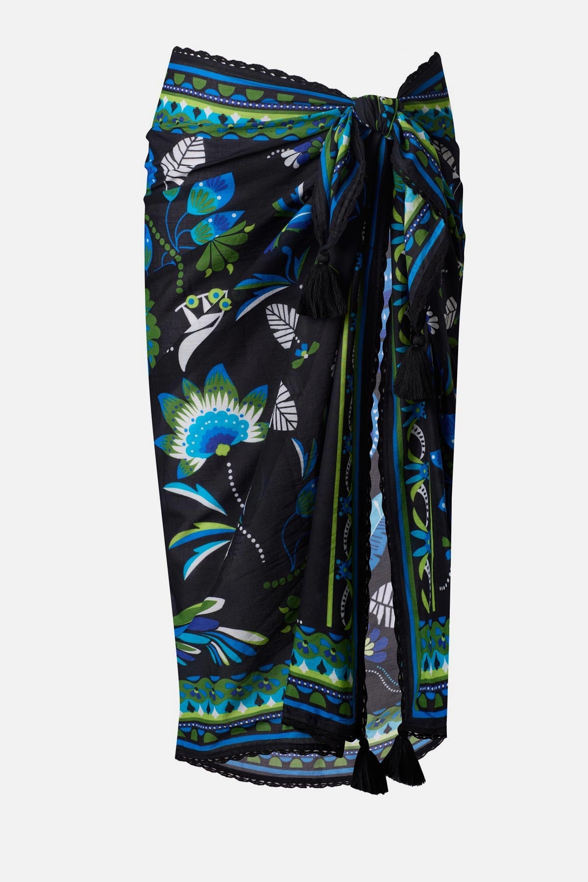 Magicsuit Pareo Cover Up in Taj Mahal Black/Multi | Miraclesuit