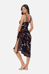 Magicsuit Pareo Cover Up in Chrysalis Black/Multi | Miraclesuit