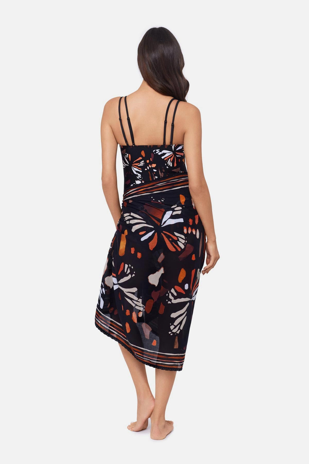 Magicsuit Pareo Cover Up in Chrysalis Black/Multi | Miraclesuit