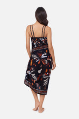 Magicsuit Pareo Cover Up in Chrysalis Black/Multi | Miraclesuit