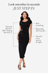 Body by Isla Shaping Dress in Black Black | Miraclesuit
