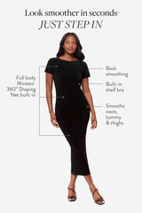 Body by Sami Shaping Dress in Black Black | Miraclesuit