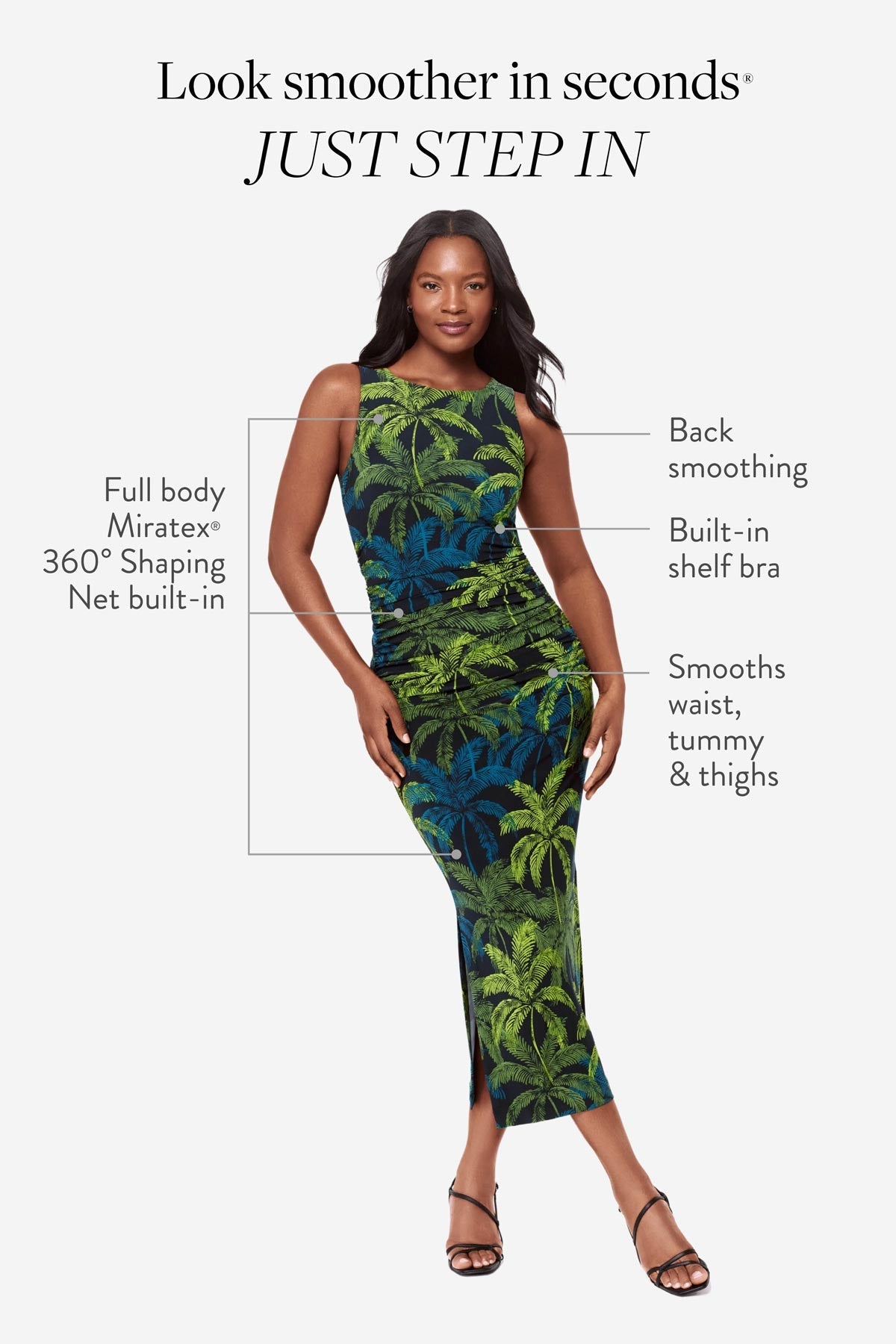 Body by Roxi Shaping Dress in Isla Palma Isla Palma | Miraclesuit