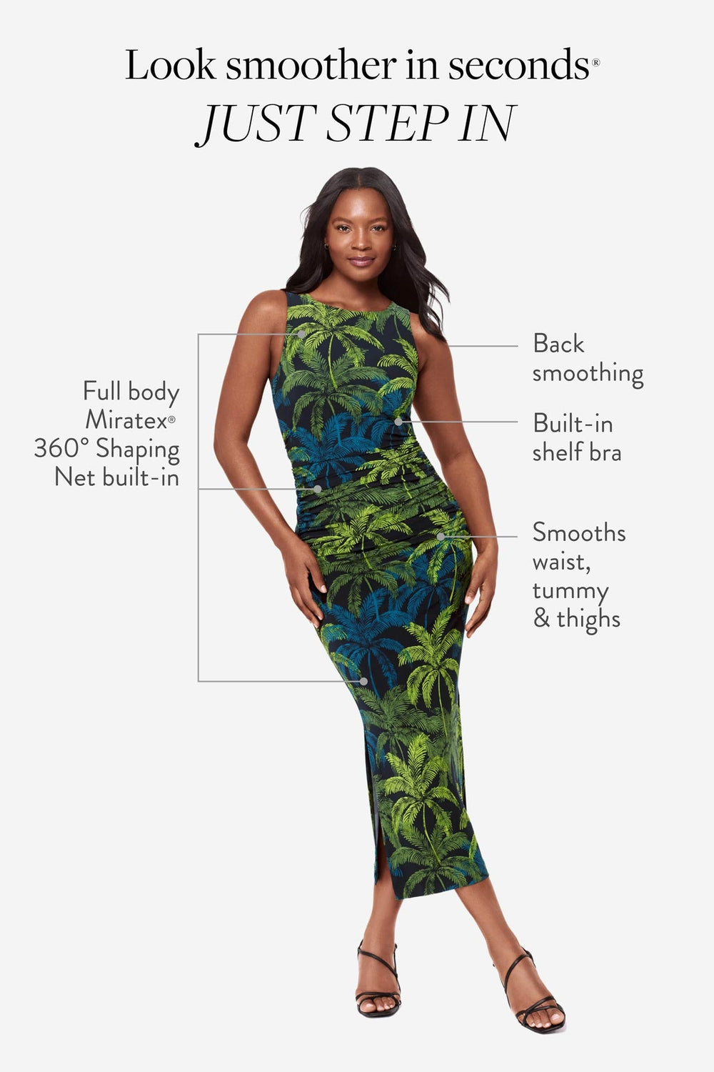 Body by Roxi Shaping Dress in Isla Palma Isla Palma | Miraclesuit
