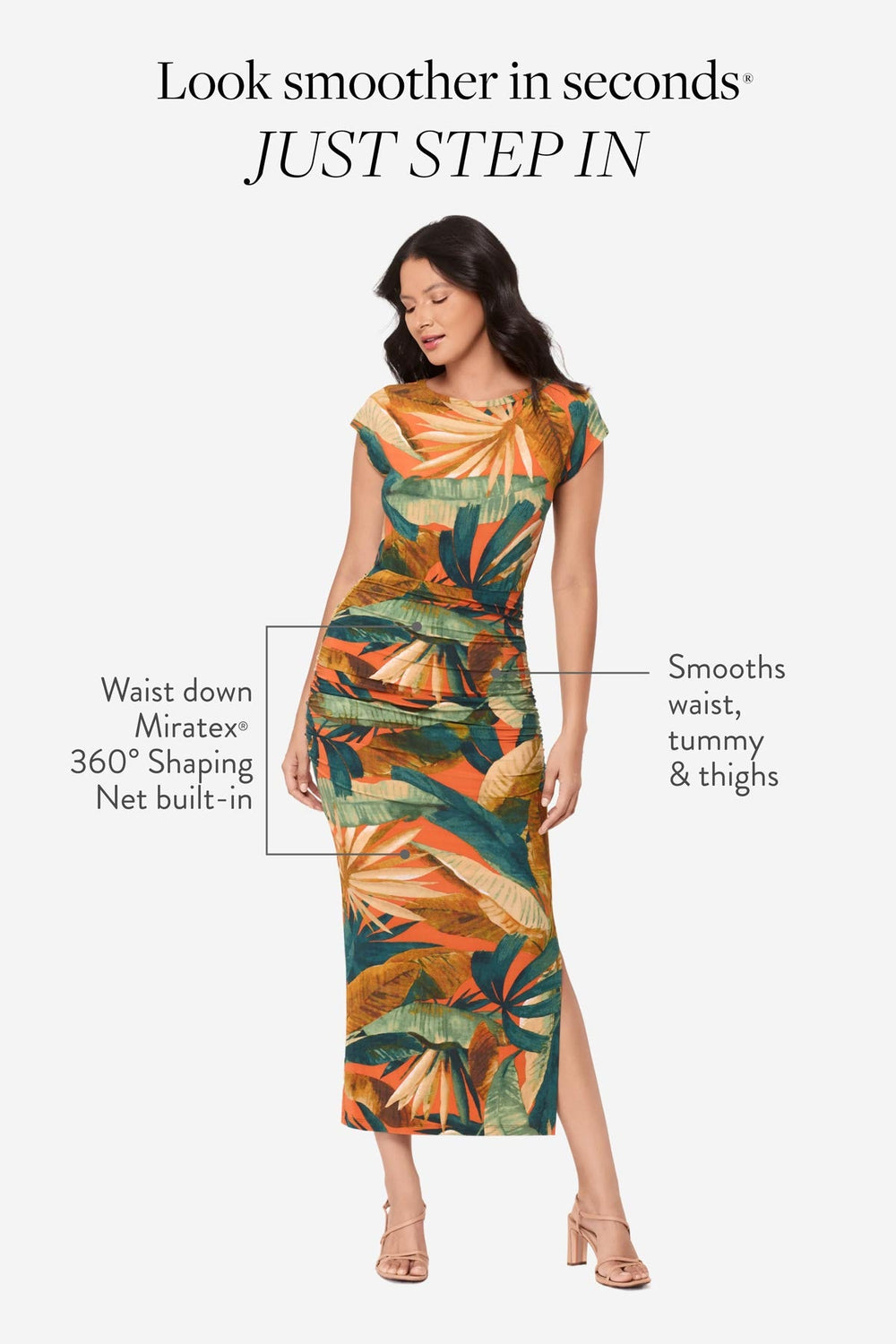 Body by Cali Shaping Dress in Tropicale Sole Tropicale Sole | Miraclesuit