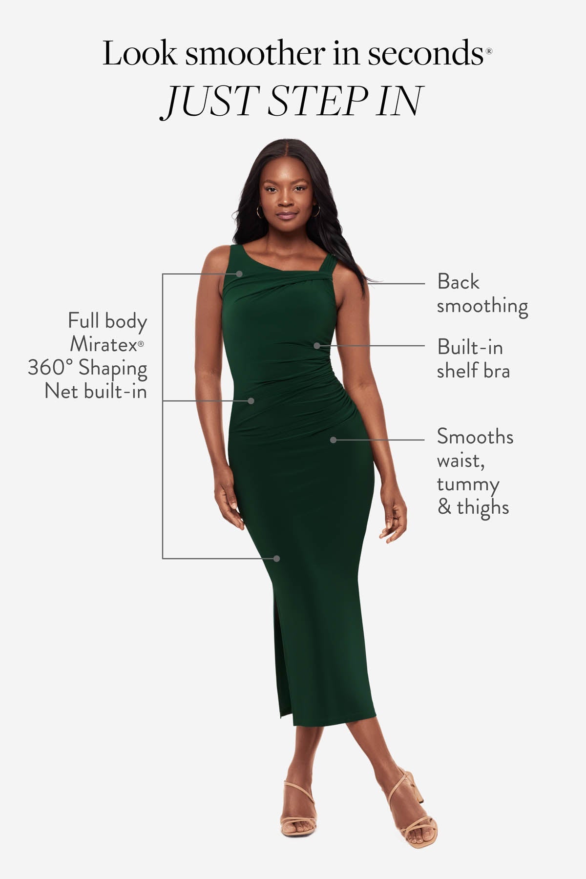 Aria Shaping Dress in Rosemary Rosemary | Miraclesuit