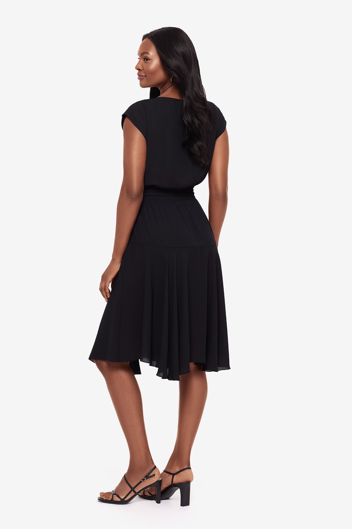 Soft Georgette Float Dress in Black Black | Miraclesuit